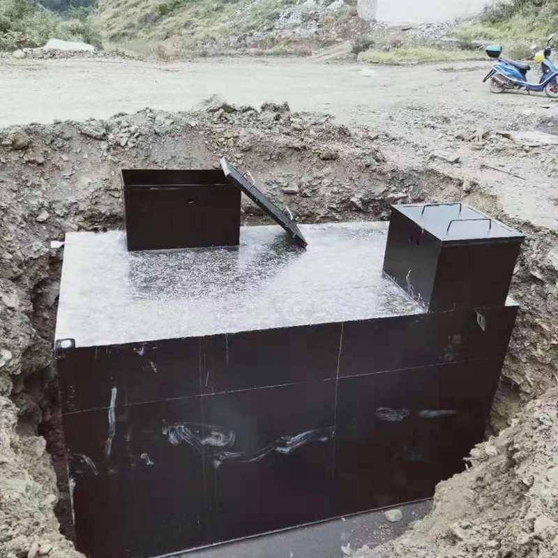 剑河县某医院一体化医疗污水处理设备安装完毕